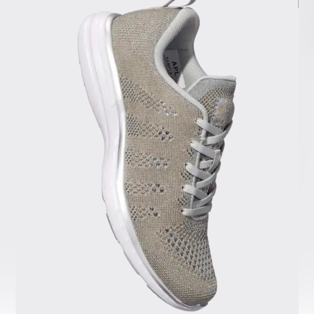 APL women’s Techloom Pro running sneakers. Olive green. Size 7